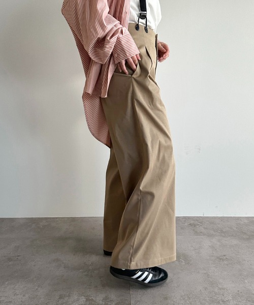 apres jour mignon（アプレジュールミニョン）の「サス付きパンツ【ZOZOTOWN限定アイテム】（サロペット/オーバーオール・レディース・ベージュ/ブラック・X-LARGE/MEDIUM/SMALL）」の19枚目の写真