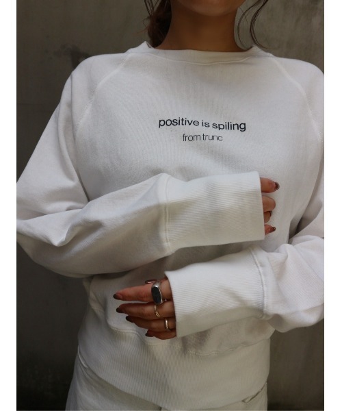 TRUNC（トランクエイティーエイト）の「Compact Logo Pullover（スウェット・レディース・ネイビー/ホワイト・FREE）」の20枚目の写真