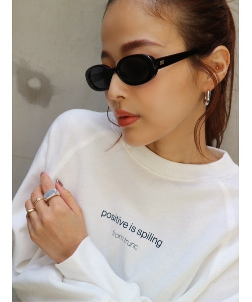 TRUNC（トランクエイティーエイト）の「Compact Logo Pullover（スウェット・レディース・ネイビー/ホワイト・FREE）」の21枚目の写真