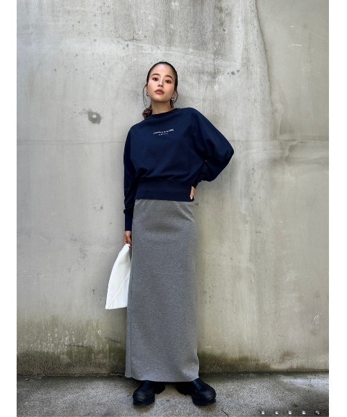 TRUNC（トランクエイティーエイト）の「Compact Logo Pullover（スウェット・レディース・ネイビー/ホワイト・FREE）」の17枚目の写真