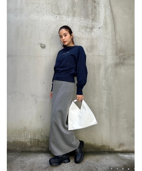 TRUNC（トランクエイティーエイト）の「Compact Logo Pullover（スウェット・レディース・ネイビー/ホワイト・FREE）」の18枚目の写真