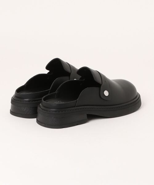 shoes365(シューズスリーシックスファイヴ)の「【shoes365】厚底スリッパ風レザーシューズ(ドレスシューズ・レディース・ブラック/オフホワイト・25.0cm/22.5cm/23.0cm/23.5cm/24.0cm/24.5cm)」の3枚目の写真