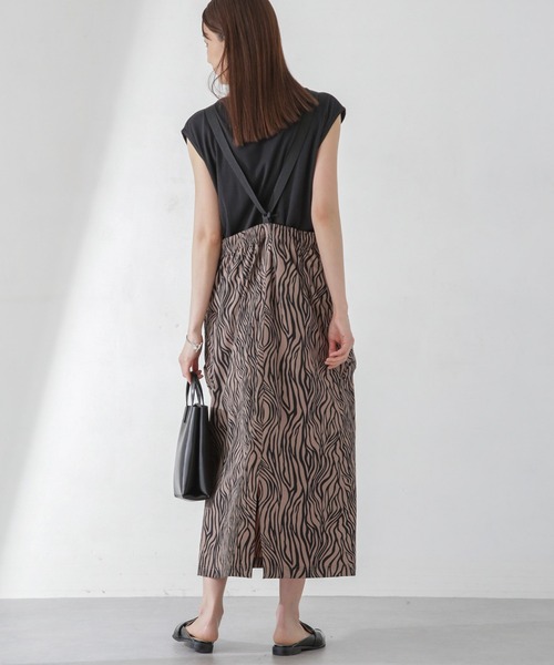 新品サウザンドマイル THOUSAND MILE サロペットスカートゼブラ