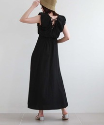 archives | バックレースアップバルーンノースリワンピース(ワンピース)