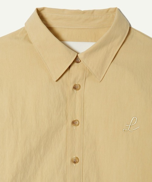 leinwande（ラインヴァンド）の「Cotton Cropped Shirts（シャツ/ブラウス・レディース・ホワイト/イエロー・FREE）」の5枚目の写真