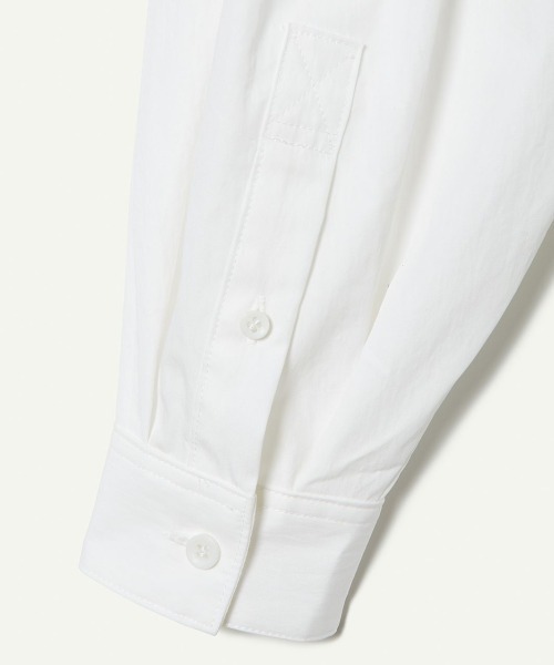 leinwande（ラインヴァンド）の「Cotton Cropped Shirts（シャツ/ブラウス・レディース・ホワイト/イエロー・FREE）」の10枚目の写真