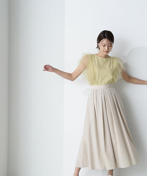 セール】◇カラータックフレアスカート（スカート）｜NATURAL BEAUTY  