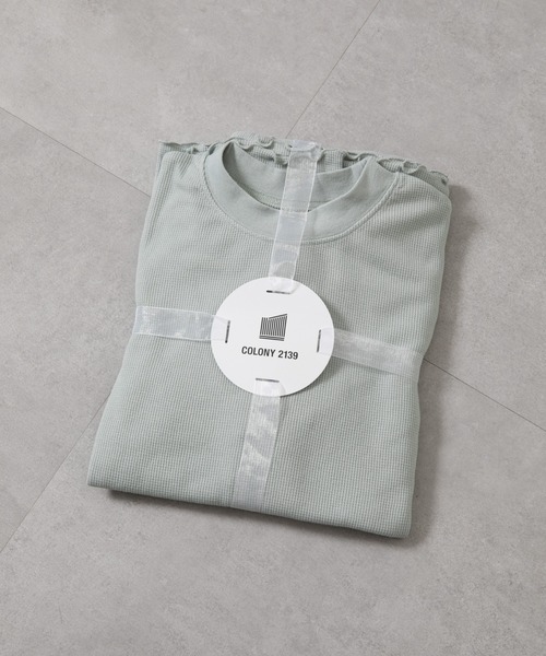 COLONY 2139(コロニートゥーワンスリーナイン)の「半袖ワッフルルームウェア(ルームウェア/パジャマ・レディース・ブラック/モカ/ライトグレー・FREE)」の6枚目の写真