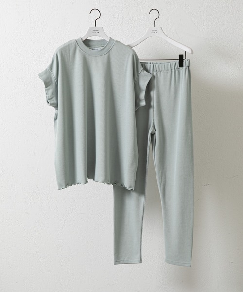 COLONY 2139(コロニートゥーワンスリーナイン)の「半袖ワッフルルームウェア(ルームウェア/パジャマ・レディース・ブラック/モカ/ライトグレー・FREE)」の7枚目の写真