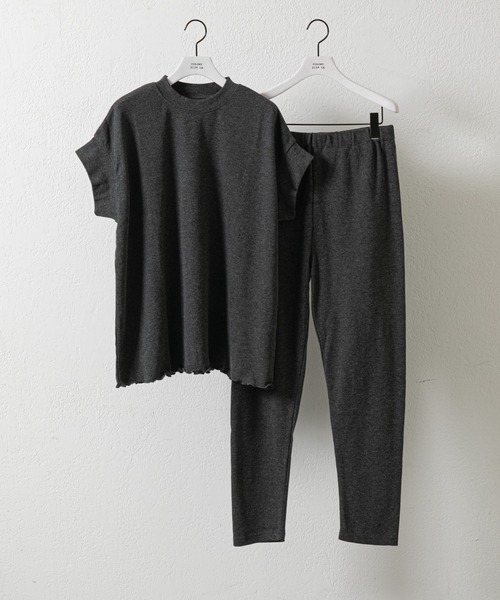 COLONY 2139(コロニートゥーワンスリーナイン)の「半袖ワッフルルームウェア(ルームウェア/パジャマ・レディース・ブラック/モカ/ライトグレー・FREE)」の9枚目の写真