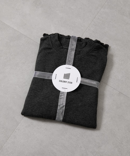 COLONY 2139(コロニートゥーワンスリーナイン)の「半袖ワッフルルームウェア(ルームウェア/パジャマ・レディース・ブラック/モカ/ライトグレー・FREE)」の8枚目の写真