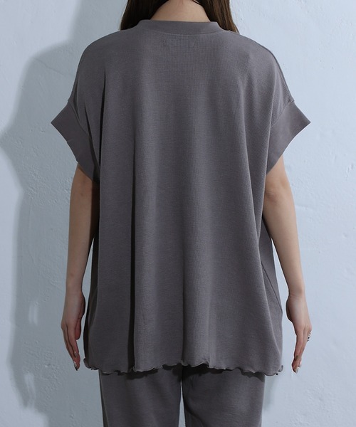 COLONY 2139(コロニートゥーワンスリーナイン)の「半袖ワッフルルームウェア(ルームウェア/パジャマ・レディース・ブラック/モカ/ライトグレー・FREE)」の12枚目の写真