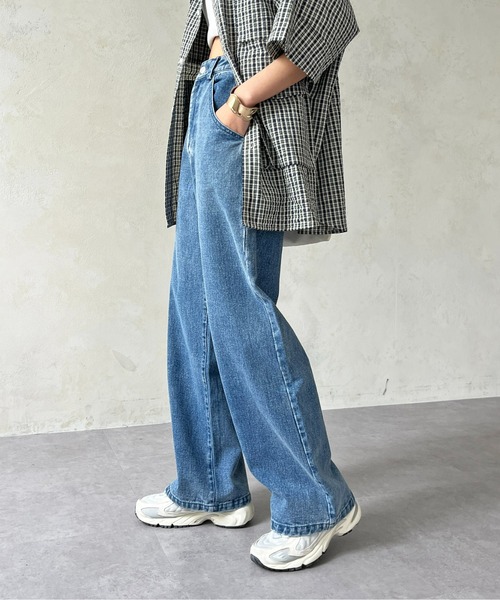 CPCM（シーピーシーエム）の「ペインターデニム（デニムパンツ・レディース・ブルー/アイボリー/ブラック・FREE）」の10枚目の写真