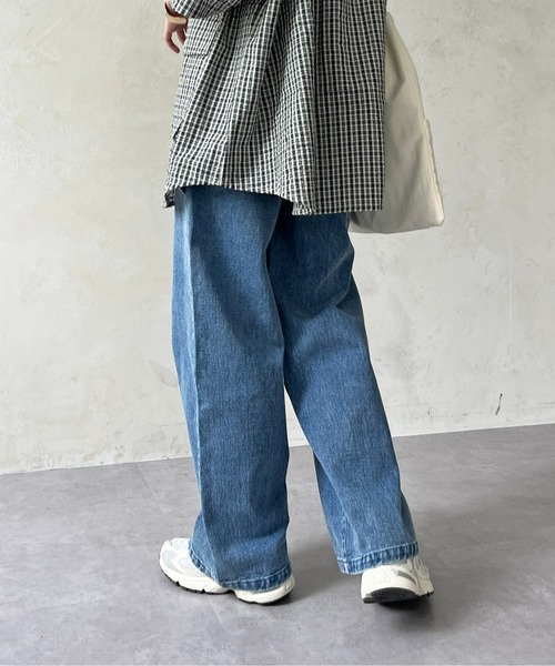 CPCM（シーピーシーエム）の「ペインターデニム（デニムパンツ・レディース・ブルー/アイボリー/ブラック・FREE）」の8枚目の写真