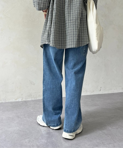 CPCM（シーピーシーエム）の「ペインターデニム（デニムパンツ・レディース・ブルー/アイボリー/ブラック・FREE）」の7枚目の写真