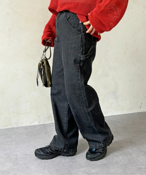 CPCM（シーピーシーエム）の「ペインターデニム（デニムパンツ・レディース・ブルー/アイボリー/ブラック・FREE）」の18枚目の写真