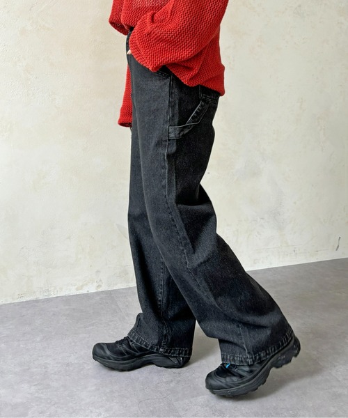 CPCM（シーピーシーエム）の「ペインターデニム（デニムパンツ・レディース・ブルー/アイボリー/ブラック・FREE）」の17枚目の写真