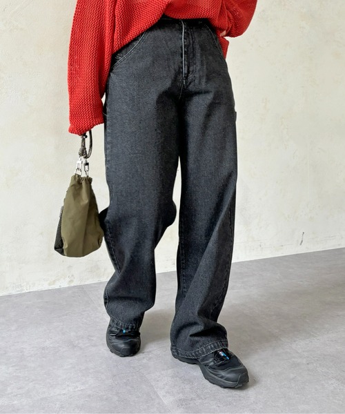 CPCM（シーピーシーエム）の「ペインターデニム（デニムパンツ・レディース・ブルー/アイボリー/ブラック・FREE）」の14枚目の写真