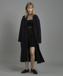 ESTNATION / ドロップショルダーロングコート＜ESSENCEOFLUXURY＞