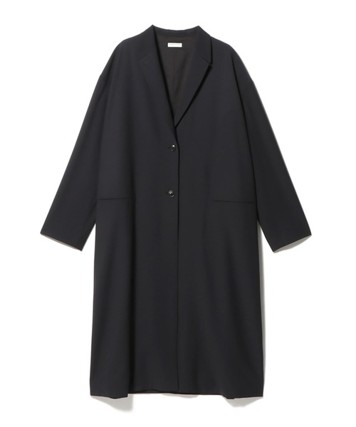 ESTNATION(エストネーション)の「ESTNATION / ドロップショルダーロングコート<ESSENCEOFLUXURY>(チェスターコート・レディース・ネイビー・38/36)」の8枚目の写真