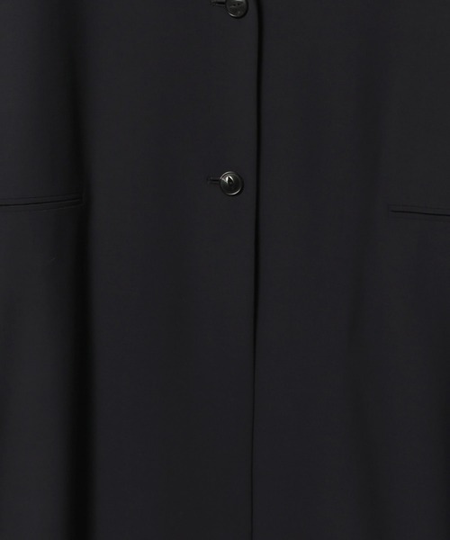ESTNATION(エストネーション)の「ESTNATION / ドロップショルダーロングコート<ESSENCEOFLUXURY>(チェスターコート・レディース・ネイビー・38/36)」の2枚目の写真