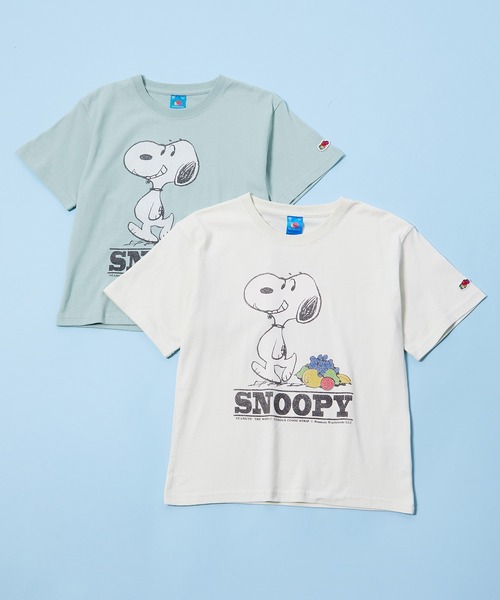 FRUIT OF THE LOOM（フルーツオブザルーム）の「FTL × PEANUTSプリントTEE1（Tシャツ/カットソー・キッズ・サックスブルー/ホワイト・M/L/S）」の4枚目の写真