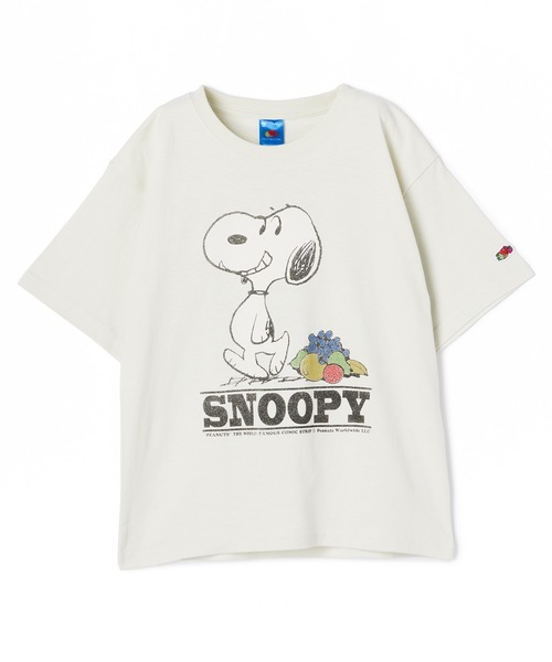 FRUIT OF THE LOOM（フルーツオブザルーム）の「FTL × PEANUTSプリントTEE1（Tシャツ/カットソー・キッズ・サックスブルー/ホワイト・M/L/S）」の5枚目の写真