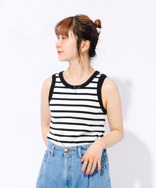 Rouge vif（ルージュヴィフ）の「アメスリフライスタンクトップ（タンクトップ・レディース・その他/ブラック/ホワイト・フリー）」の22枚目の写真