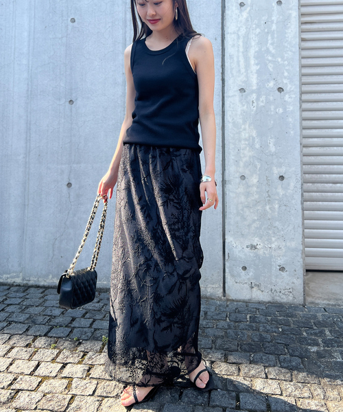 Rouge vif（ルージュヴィフ）の「アメスリフライスタンクトップ（タンクトップ・レディース・その他/ブラック/ホワイト・フリー）」の12枚目の写真