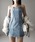 me+em select�i�~�[���Z���N�g�j�́u�y �Qcolor �z�E�H�b�V���f�j���x�A�~�j�����s�[�X �^ wash denim bear mini onepiece�i�����s�[�X�j�v�b�u���[