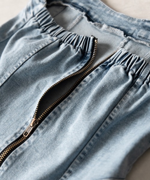 me+em select（ミームセレクト）の「【 ２color 】ウォッシュデニムベアミニワンピース ／ wash denim bear mini onepiece（ワンピース・レディース・ブラック/ブルー・SMALL/MEDIUM）」の11枚目の写真