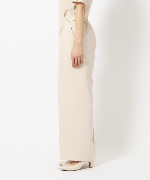 DRESKIP（ドレスキップ）の「◆【洗える/セットアップ可/イージーケア】麻調パール調ボタン付ワイドパンツ（その他パンツ・レディース・カーキ/ベージュ/ネイビー・02/03/04）」の17枚目の写真