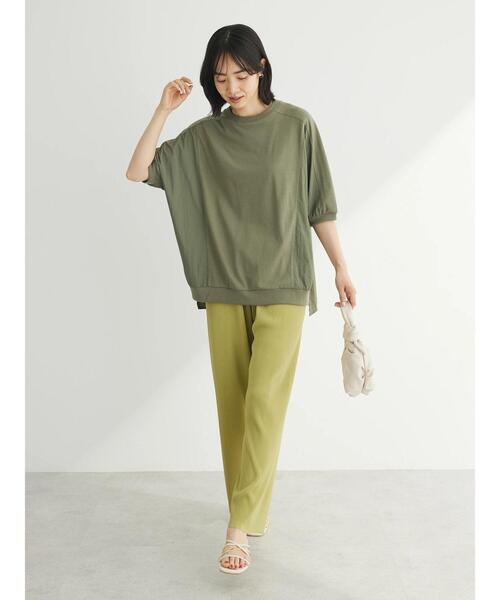 Green Parks(グリーンパークス)の「BP セルフカットプリーツパンツ(その他パンツ・レディース・アイボリー/グリーン系その他3/ドット/ブラウン・FREE)」の21枚目の写真