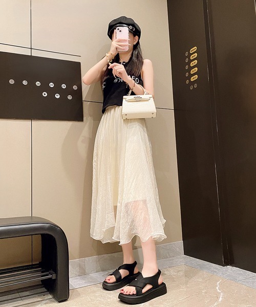 Miniministore（ミニミニストア）の「厚底サンダル クロスベルト 韓国 夏靴（サンダル・レディース・ホワイト/ブラック/カーキ・22.5cm/24.5cm/25.0cm/23.5cm/23.0cm/24.0cm）」の7枚目の写真