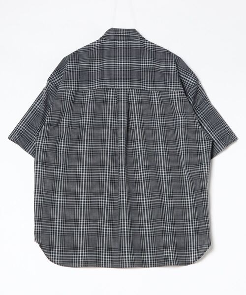 【美品】メゾンスペシャル レイヤリングショートスリーブシャツ ブラック 1 美品】メゾンスペシャル レイヤリングショートスリーブシャツ