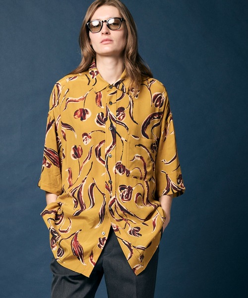 MAISON SPECIAL(メゾンスペシャル)の「《UNISEX》【LIMITED EDITION】Prime-Over Short Sleeve Shirt/プライムオーバーショートスリーブシャツ【MAISON SPECIAL/メゾンスペシャル】(シャツ/ブラウス・メンズ・ダークブラック/グレー/チャコールグレー/シルバー/アイボリー/ブラック/グレイッシュベージュ/ホワイト/ライトグレー/ベージュ/ラベンダー/マスタード/その他1/その他2・1/2)」の12枚目の写真