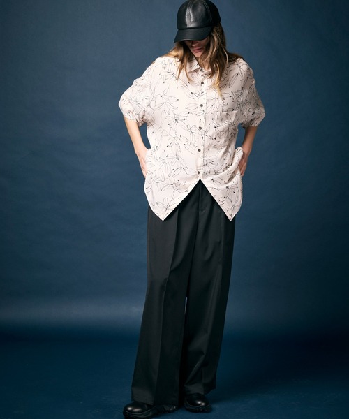 MAISON SPECIAL(メゾンスペシャル)の「《UNISEX》【LIMITED EDITION】Prime-Over Short Sleeve Shirt/プライムオーバーショートスリーブシャツ【MAISON SPECIAL/メゾンスペシャル】(シャツ/ブラウス・メンズ・ダークブラック/グレー/チャコールグレー/シルバー/アイボリー/ブラック/グレイッシュベージュ/ホワイト/ライトグレー/ベージュ/ラベンダー/マスタード/その他1/その他2・1/2)」の20枚目の写真