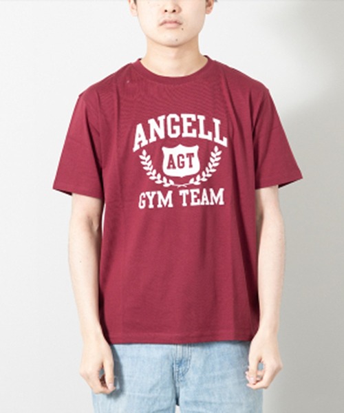 STYLEBLOCK(スタイルブロック)の「半袖プリントTシャツ(ANGELL)(Tシャツ/カットソー・メンズ・ワイン/ベージュ/チャコール・M/L/LL)」の3枚目の写真