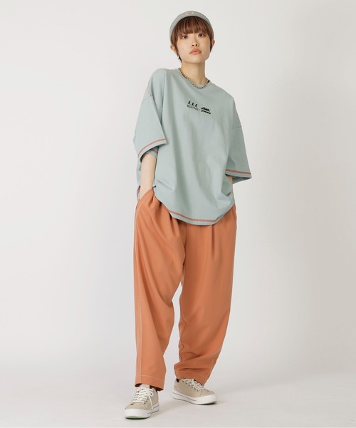 DOUBLE NAME（ダブルネーム）の「ＪＩＭＮＹ×ＤＯＵＢＬＥ　ＮＡＭＥ　別注ＴＥＥ/ユニセックス（Tシャツ/カットソー・レディース・オフホワイト/ネイビー/ブルー・FREE）」の7枚目の写真
