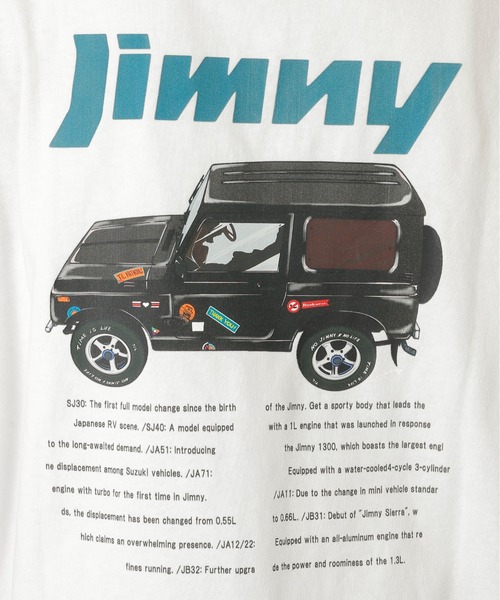 DOUBLE NAME（ダブルネーム）の「ＪＩＭＮＹ×ＤＯＵＢＬＥ　ＮＡＭＥ　別注ＴＥＥ/ユニセックス（Tシャツ/カットソー・レディース・オフホワイト/ネイビー/ブルー・FREE）」の18枚目の写真