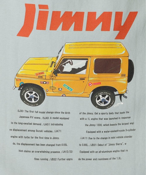 DOUBLE NAME（ダブルネーム）の「ＪＩＭＮＹ×ＤＯＵＢＬＥ　ＮＡＭＥ　別注ＴＥＥ/ユニセックス（Tシャツ/カットソー・レディース・オフホワイト/ネイビー/ブルー・FREE）」の13枚目の写真