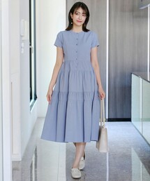 ティアードシャツワンピース