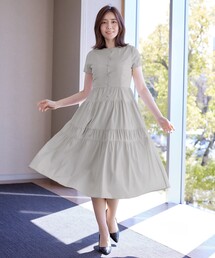 ティアードシャツワンピース