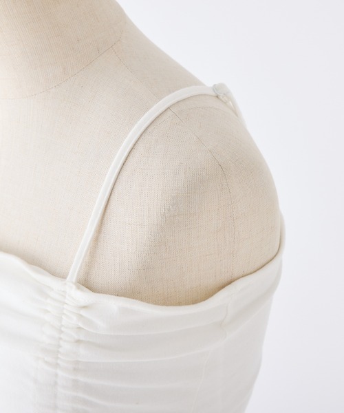 未使用❗️unoa ウノア　トップス　ベロアキャミソール ビジューベロアキャミソールミニワンピース×ボトルネック