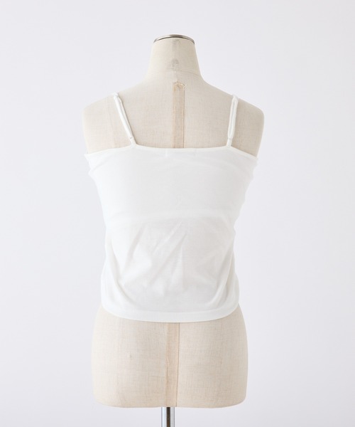 カップ付きドロストキャミソール（キャミソール）｜one after another