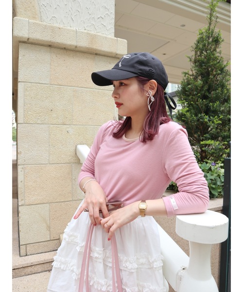 JUMELLE（ジュメロ）の「jm ribbon cap（キャップ・レディース・ブラック/ベージュ・FREE）」の11枚目の写真
