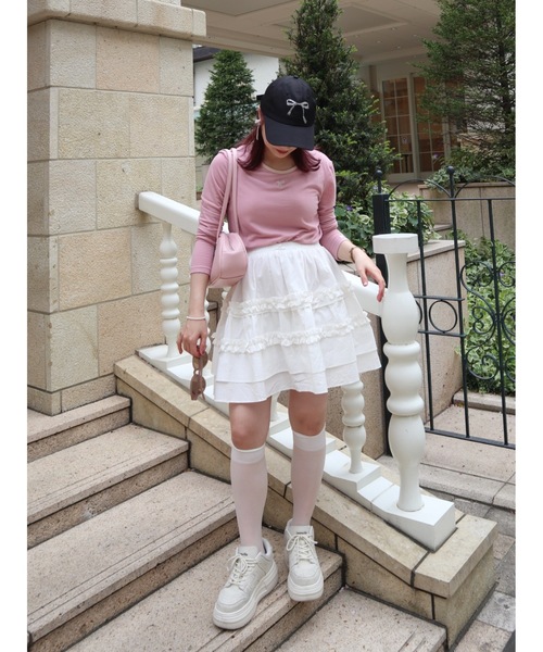 JUMELLE（ジュメロ）の「jm ribbon cap（キャップ・レディース・ブラック/ベージュ・FREE）」の10枚目の写真