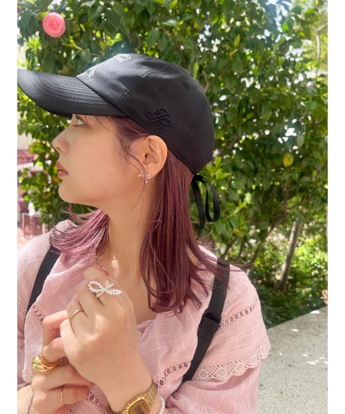 JUMELLE（ジュメロ）の「jm ribbon cap（キャップ・レディース・ブラック/ベージュ・FREE）」の8枚目の写真