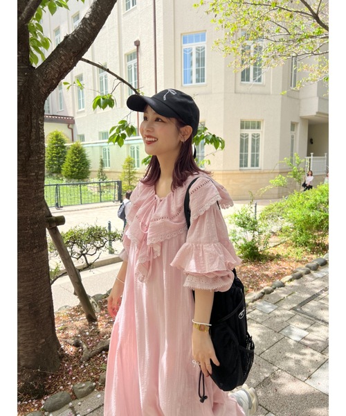 JUMELLE（ジュメロ）の「jm ribbon cap（キャップ・レディース・ブラック/ベージュ・FREE）」の6枚目の写真