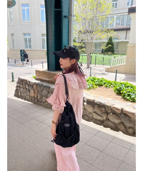 JUMELLE（ジュメロ）の「jm ribbon cap（キャップ・レディース・ブラック/ベージュ・FREE）」の5枚目の写真